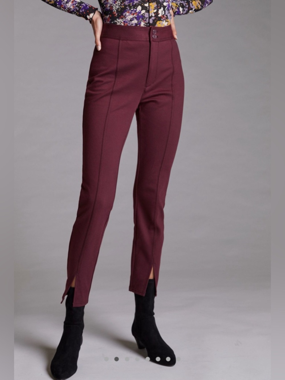 $98 Anthropologie Maeve High-Rise Seamed Leggings Pants Equestrian 4